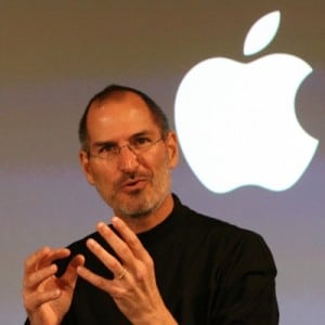 Jobs and Apple Logo