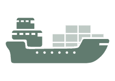 Gráfico de un barco para el océano